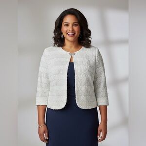 R&M Richards White Textured Cape